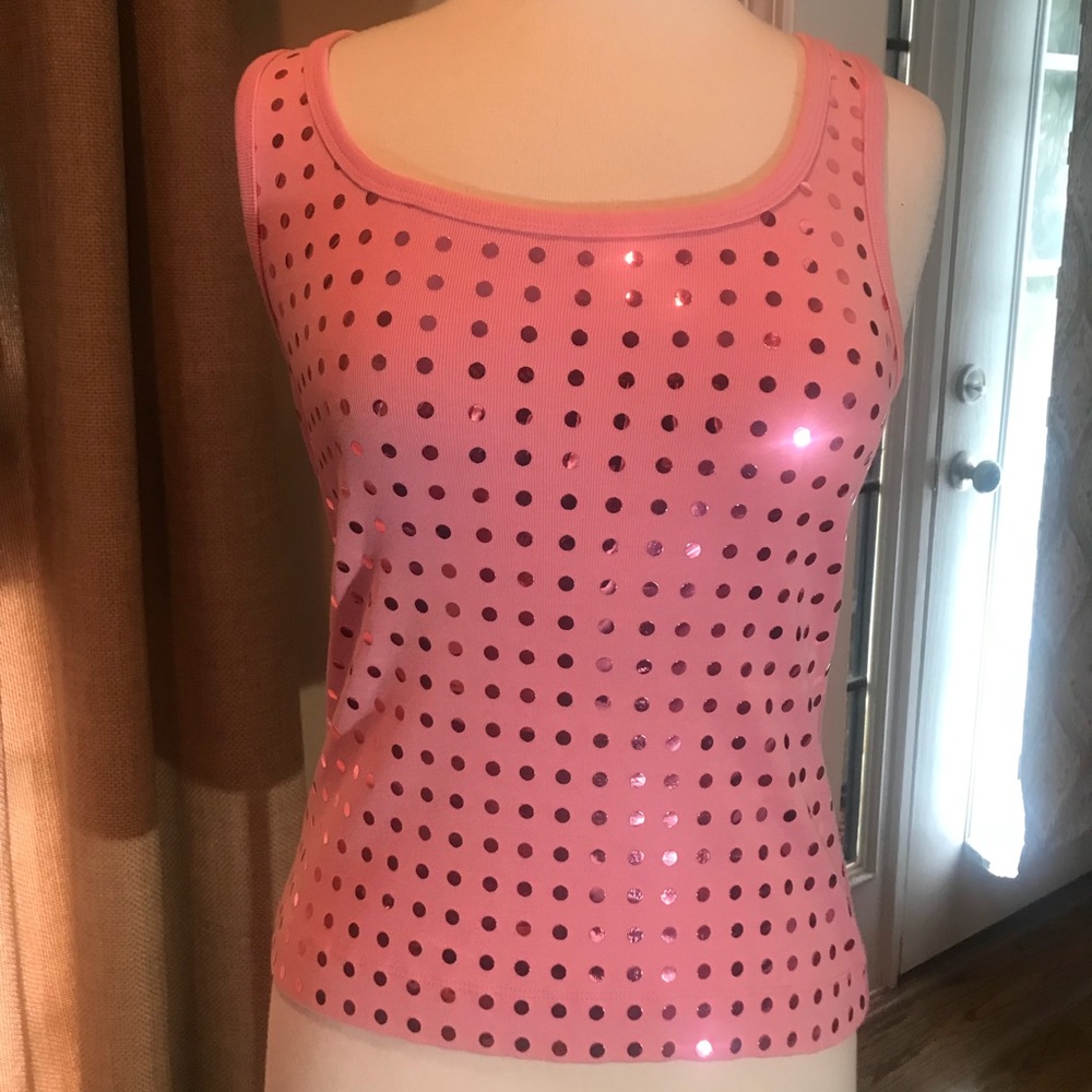 The Limited Pink Sequined Top